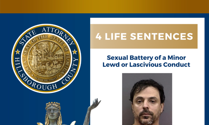 Sex Offender Receives Four Life Sentences for Horrific Acts Against a Minor
